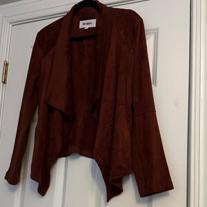 BB Dakota Warm Brown Open Front Blazer